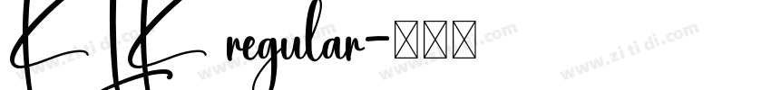 KLK regular字体转换